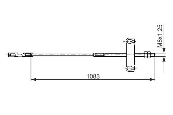 Bosch Handremkabel 1 987 482 194