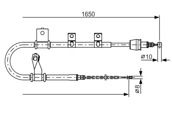 Bosch Handremkabel 1 987 482 210