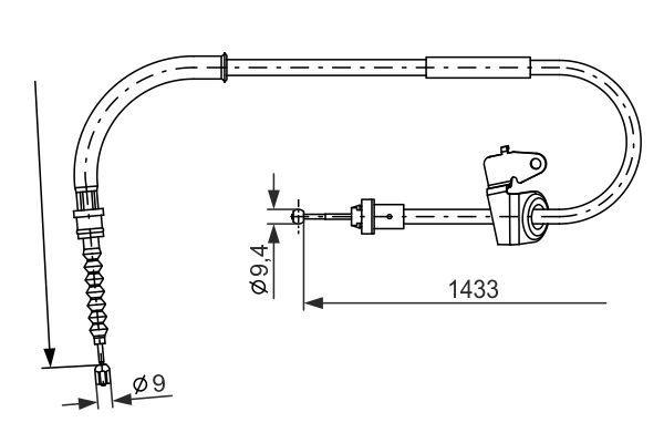 Bosch Handremkabel 1 987 482 231