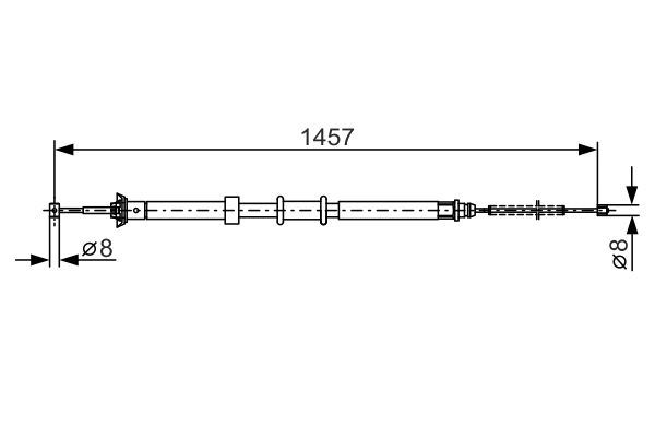 Bosch Handremkabel 1 987 482 236