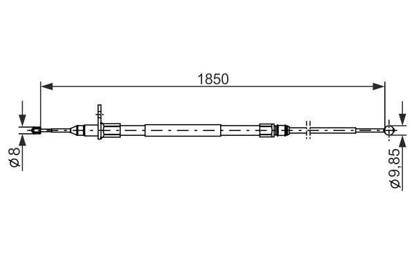 Bosch Handremkabel 1 987 482 255