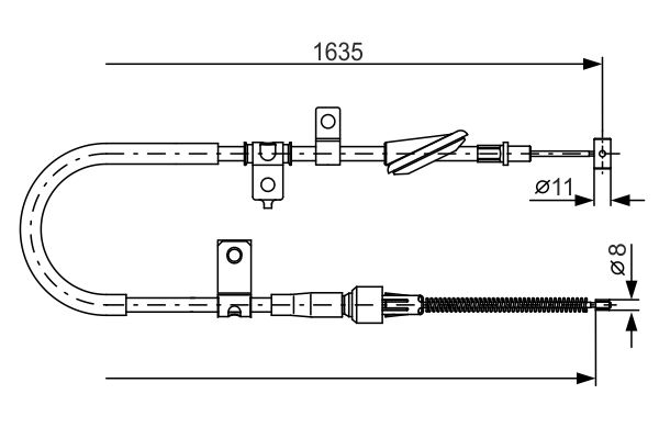 Bosch Handremkabel 1 987 482 258