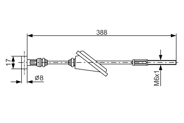 Bosch Handremkabel 1 987 482 259