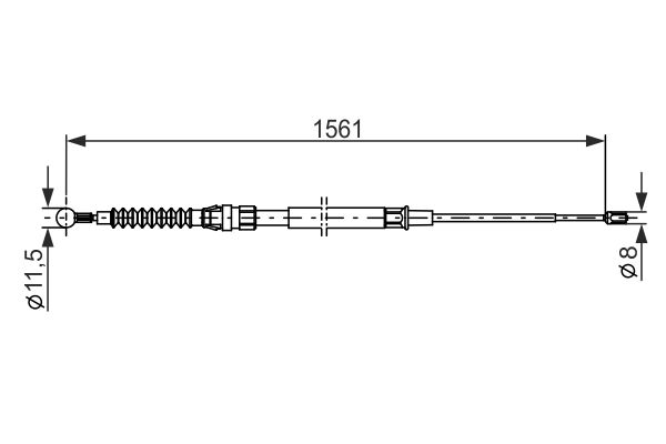 Bosch Handremkabel 1 987 482 264