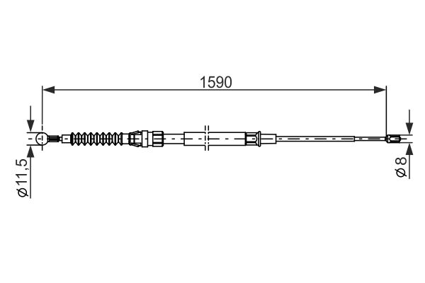 Bosch Handremkabel 1 987 482 265