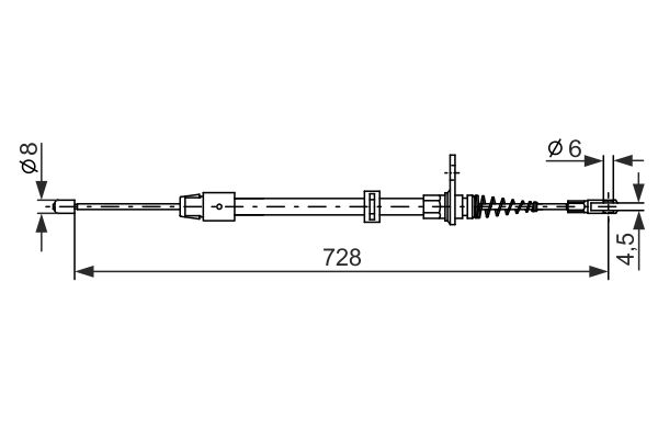 Bosch Handremkabel 1 987 482 301