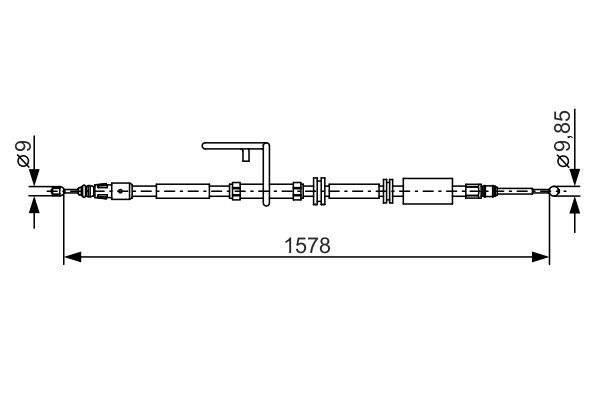 Bosch Handremkabel 1 987 482 314