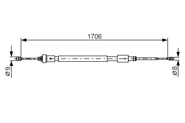 Bosch Handremkabel 1 987 482 316