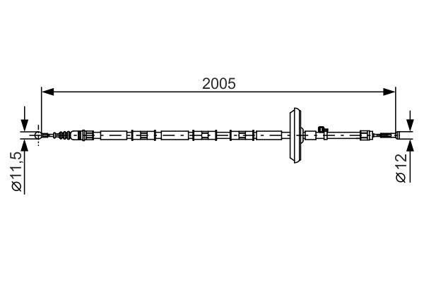 Bosch Handremkabel 1 987 482 333