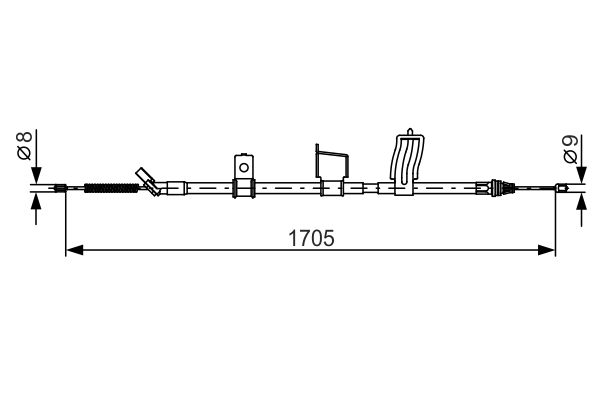 Bosch Handremkabel 1 987 482 339