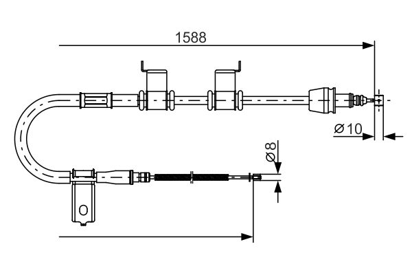 Bosch Handremkabel 1 987 482 358