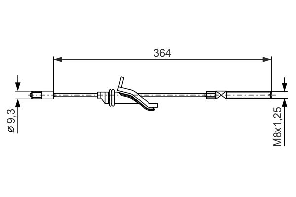 Bosch Handremkabel 1 987 482 371