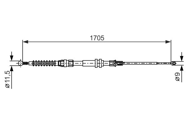 Bosch Handremkabel 1 987 482 377