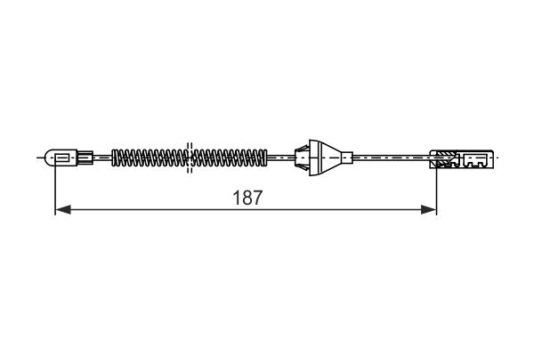 Bosch Handremkabel 1 987 482 382