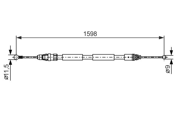 Bosch Handremkabel 1 987 482 388