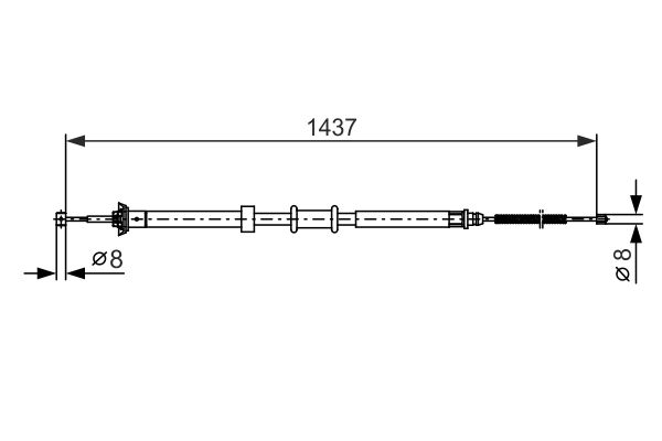 Bosch Handremkabel 1 987 482 391