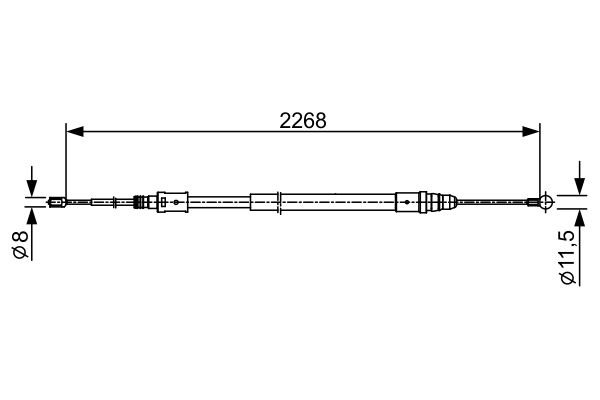 Bosch Handremkabel 1 987 482 409