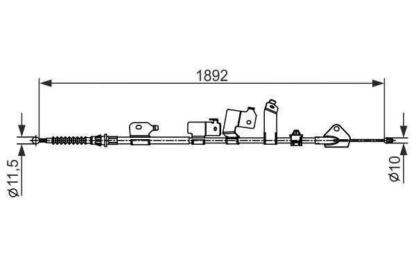 Bosch Handremkabel 1 987 482 439