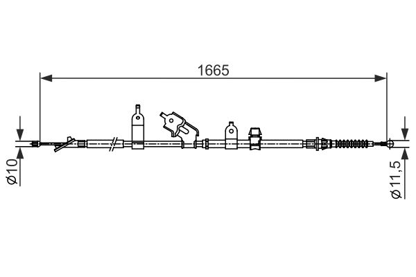 Bosch Handremkabel 1 987 482 440