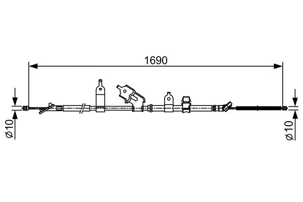 Bosch Handremkabel 1 987 482 443