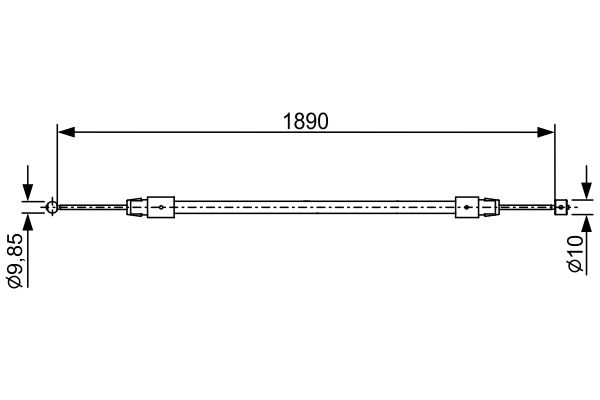 Bosch Handremkabel 1 987 482 444