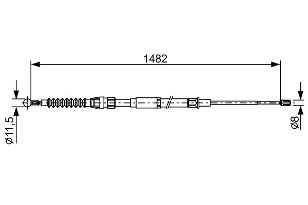 Bosch Handremkabel 1 987 482 454