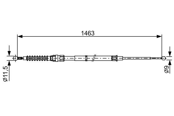 Bosch Handremkabel 1 987 482 456