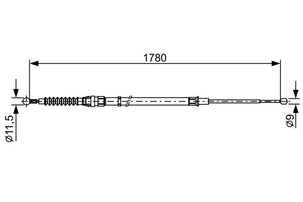 Bosch Handremkabel 1 987 482 458