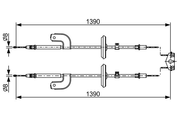 Bosch Handremkabel 1 987 482 459