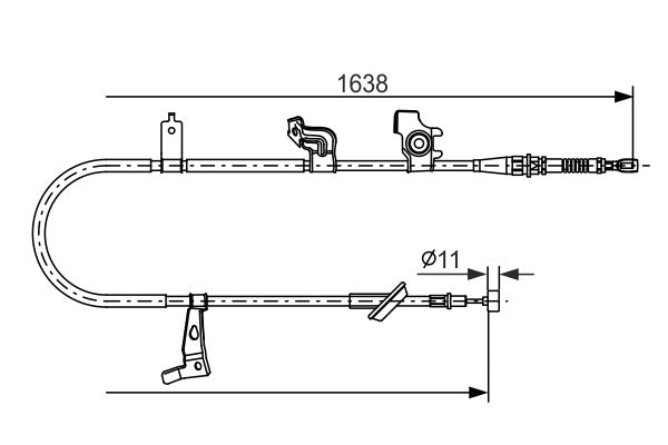 Bosch Handremkabel 1 987 482 465