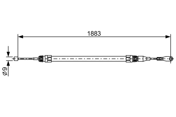 Bosch Handremkabel 1 987 482 497