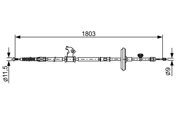 Bosch Handremkabel 1 987 482 508