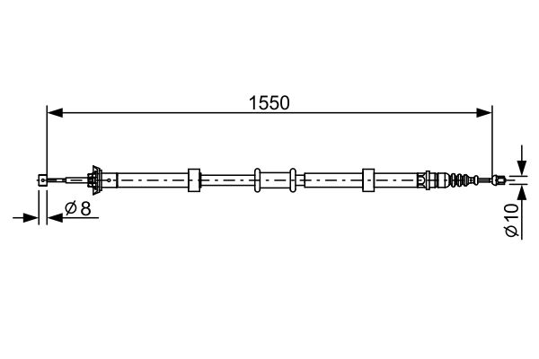 Bosch Handremkabel 1 987 482 527