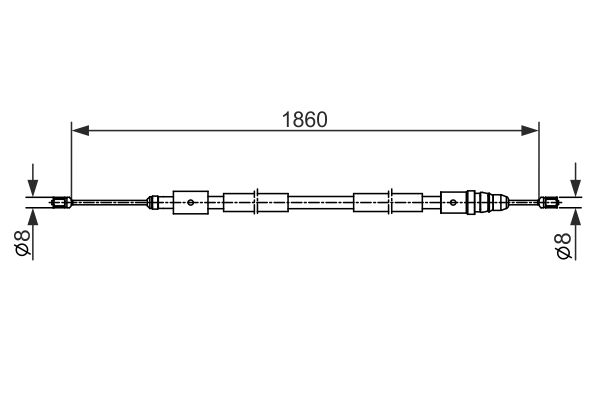 Bosch Handremkabel 1 987 482 540