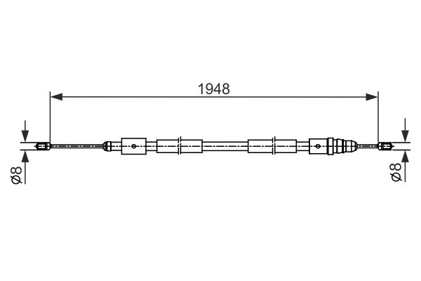 Bosch Handremkabel 1 987 482 541