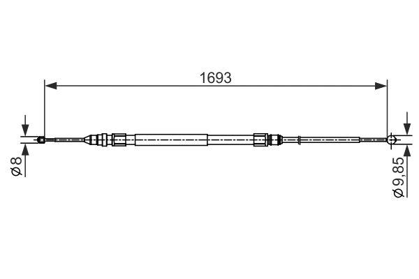 Bosch Handremkabel 1 987 482 542