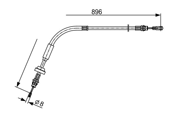 Bosch Handremkabel 1 987 482 543