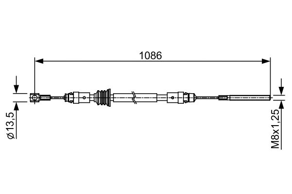 Bosch Handremkabel 1 987 482 547