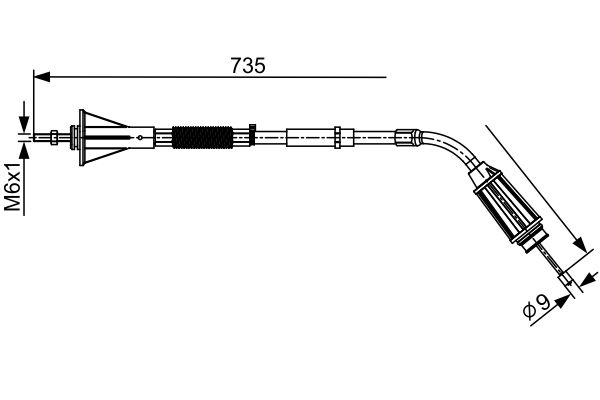 Bosch Handremkabel 1 987 482 554