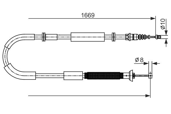 Bosch Handremkabel 1 987 482 588