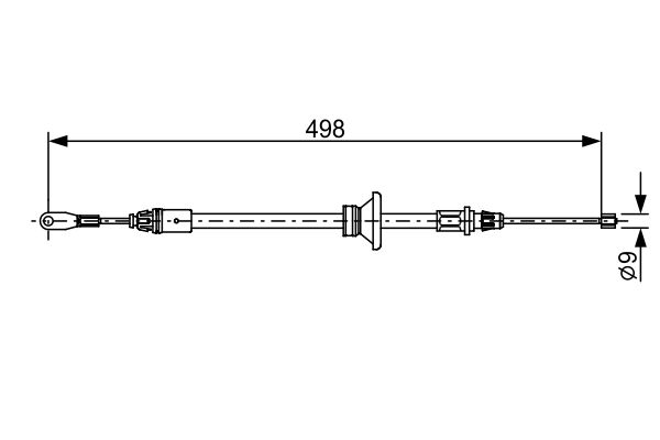 Bosch Handremkabel 1 987 482 632