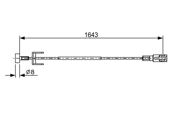 Bosch Handremkabel 1 987 482 634