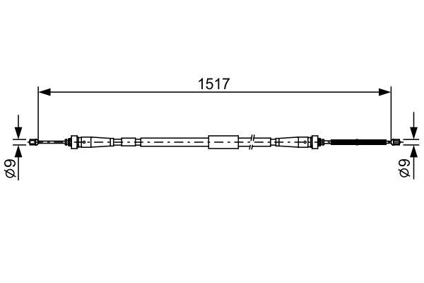 Bosch Handremkabel 1 987 482 639