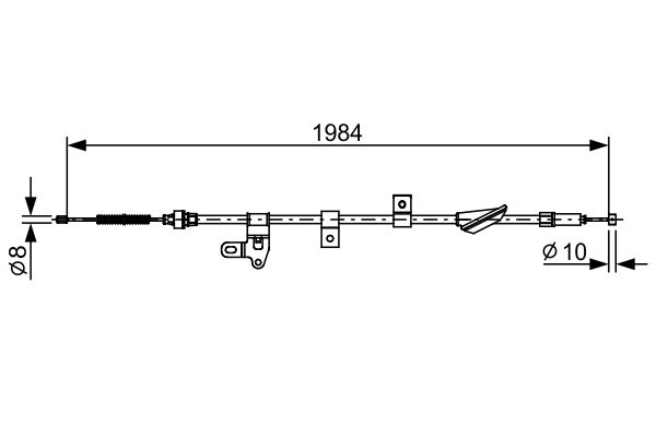 Bosch Handremkabel 1 987 482 650