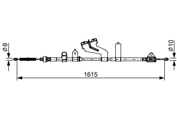 Bosch Handremkabel 1 987 482 656