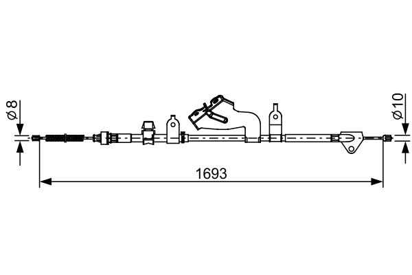 Bosch Handremkabel 1 987 482 657