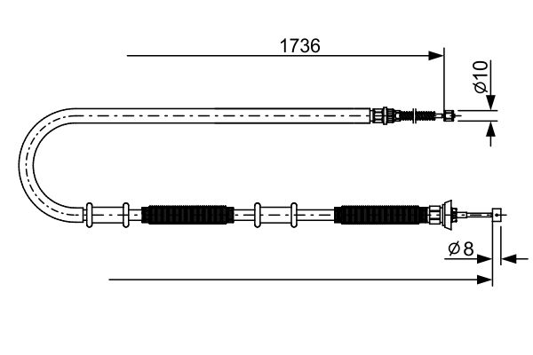 Bosch Handremkabel 1 987 482 700