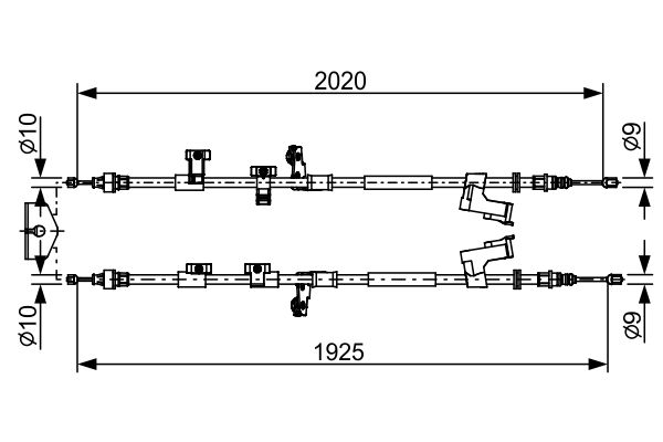 Bosch Handremkabel 1 987 482 709