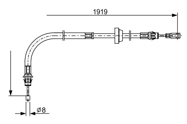 Bosch Handremkabel 1 987 482 710