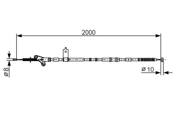 Bosch Handremkabel 1 987 482 787